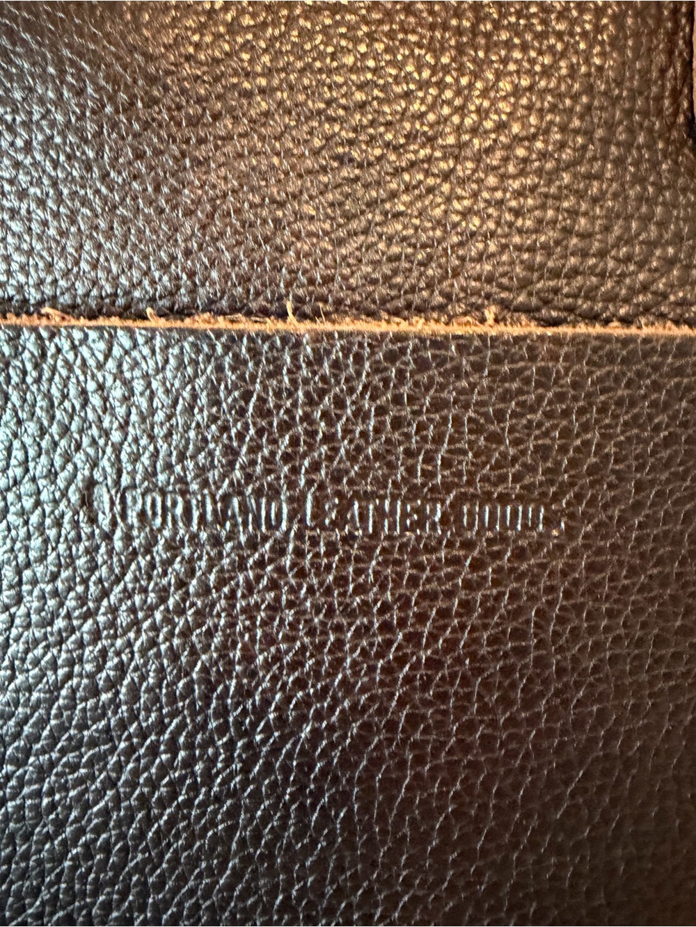 Portland Leather Goods Mini Leather Crossbody Bag Ziptop Color Coldbrew - Picture 5 of 12